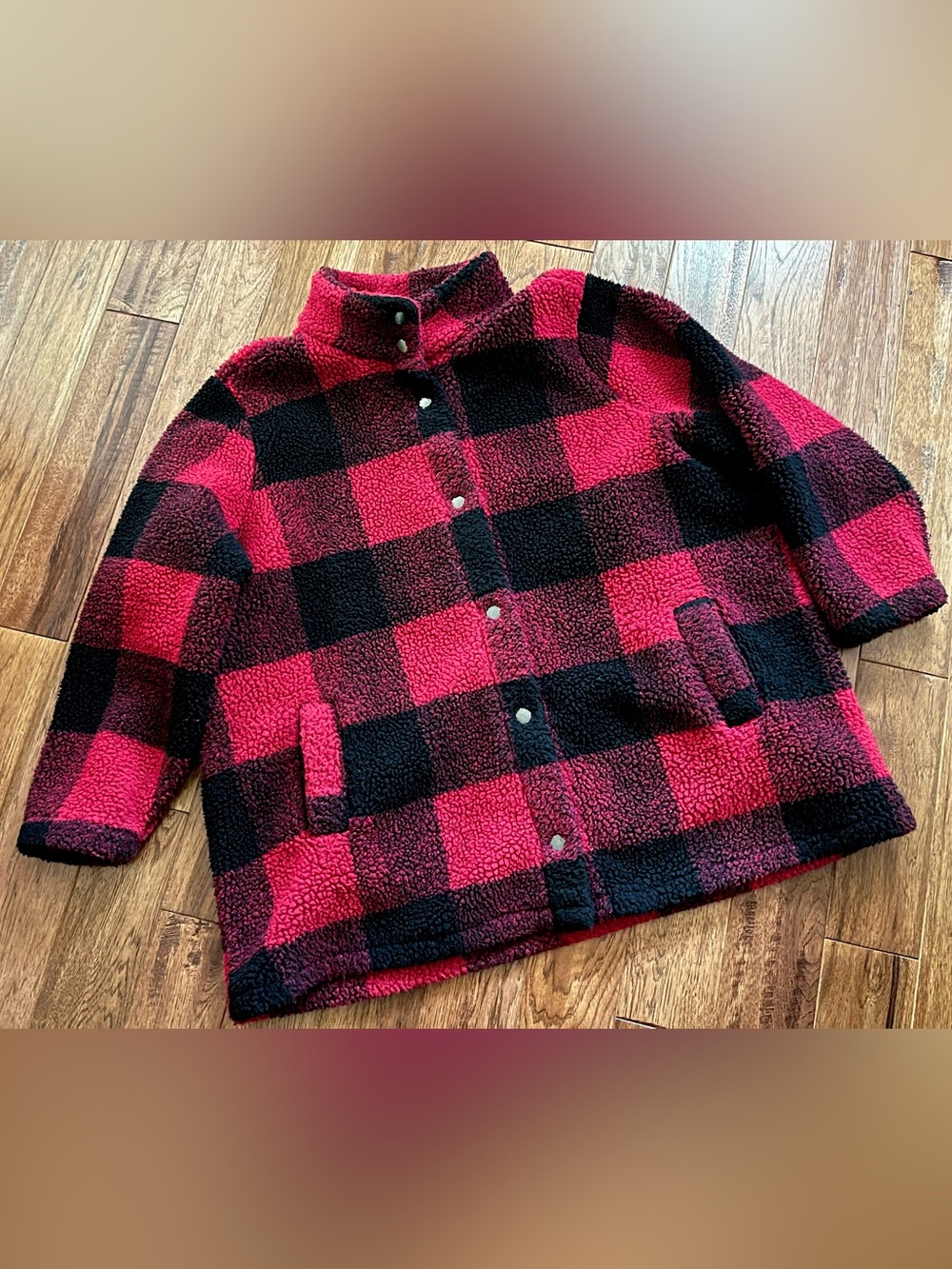 Women’s Buffalo Plaid Sherpa Jacket